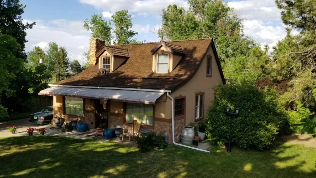 Synthetic cedar shake shingles from alternative suppliers to Home Depot and Lowe’s.