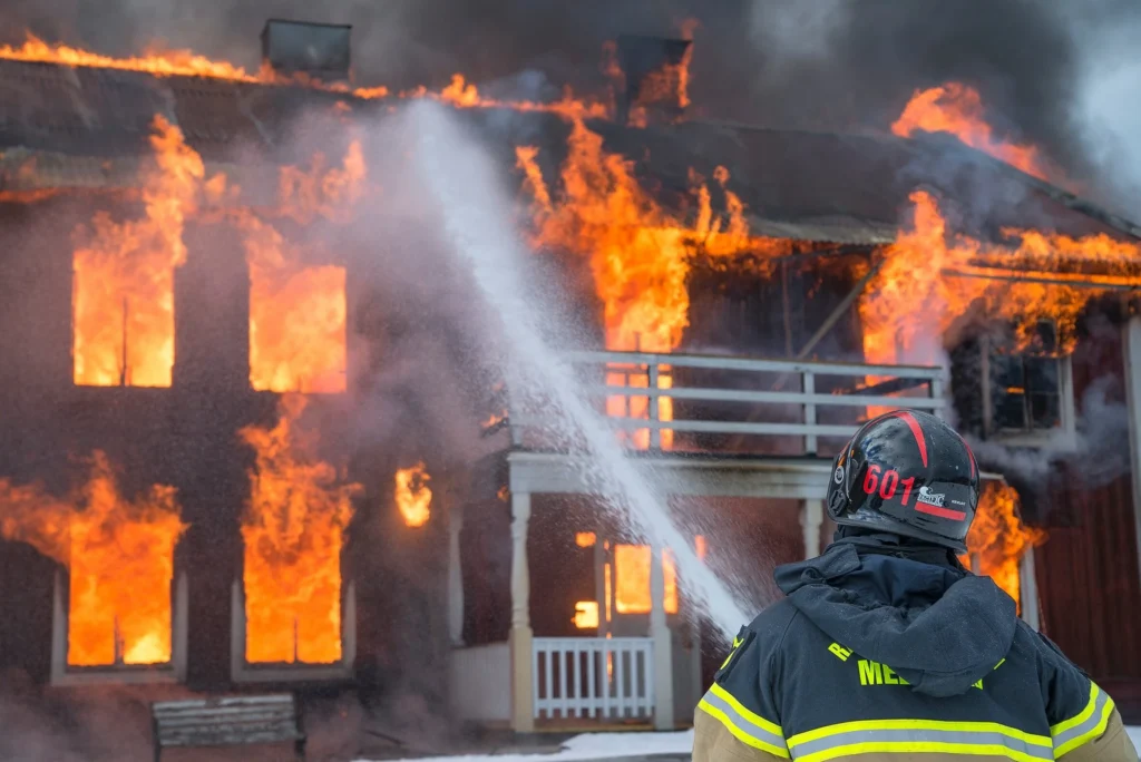 Colorado firefighters working to contain a dangerous wildfire.