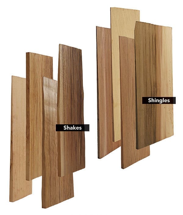 wood shakes vs wood shingles comparassion.