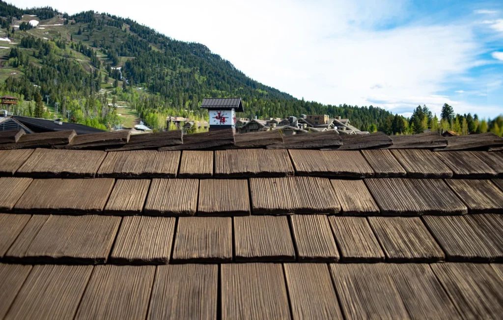 Modern building topped with CEDUR synthetic roofing.