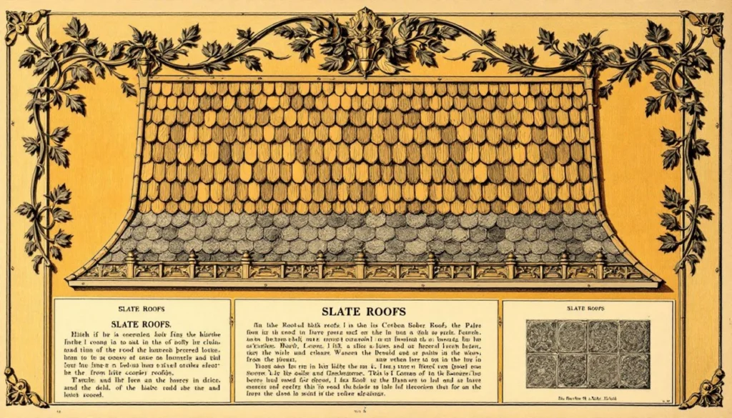 history of roofing materials and slate roofs.