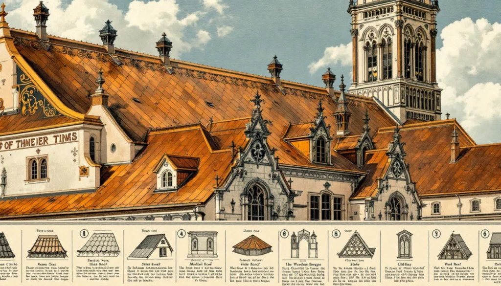 A metal roof example in historical times.