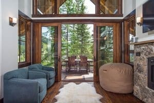 The inside of the Snow Bear Chalets