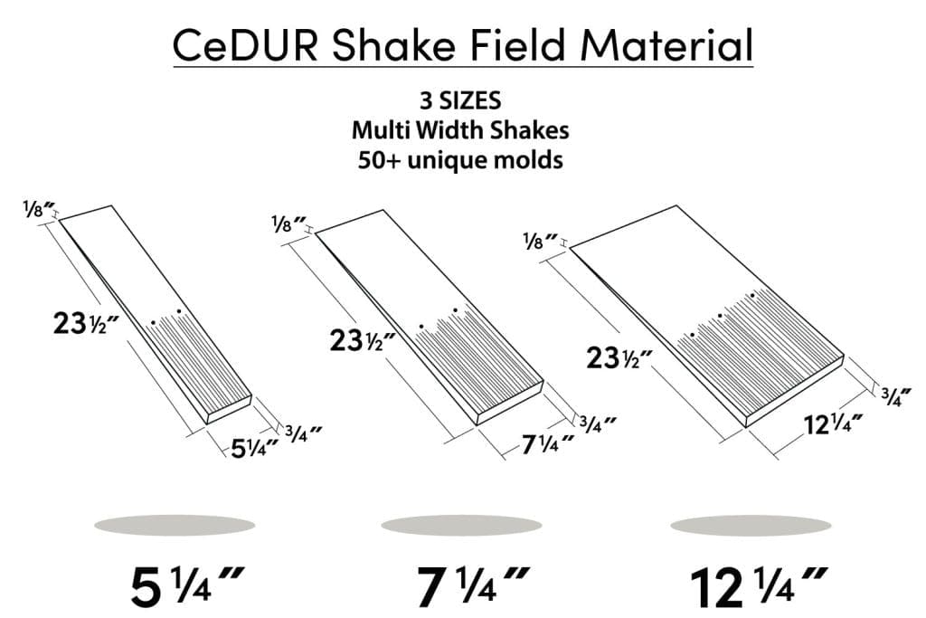 cedur synthetic roofing shakes