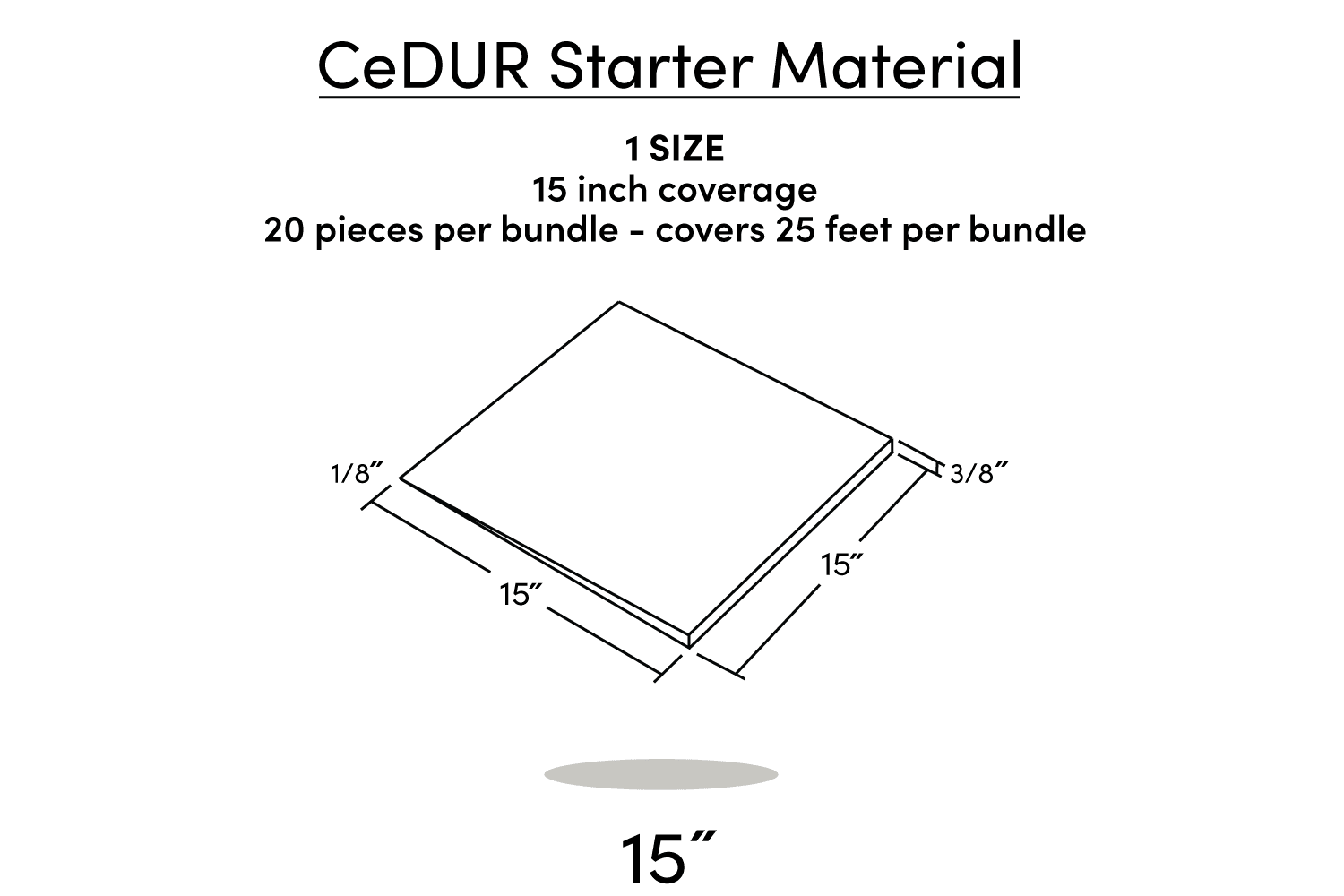 cedur starter roofing course
