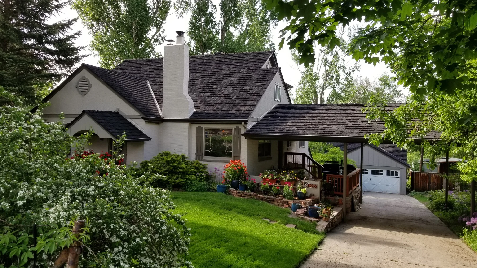 Denver Colorado home with modern roofing.