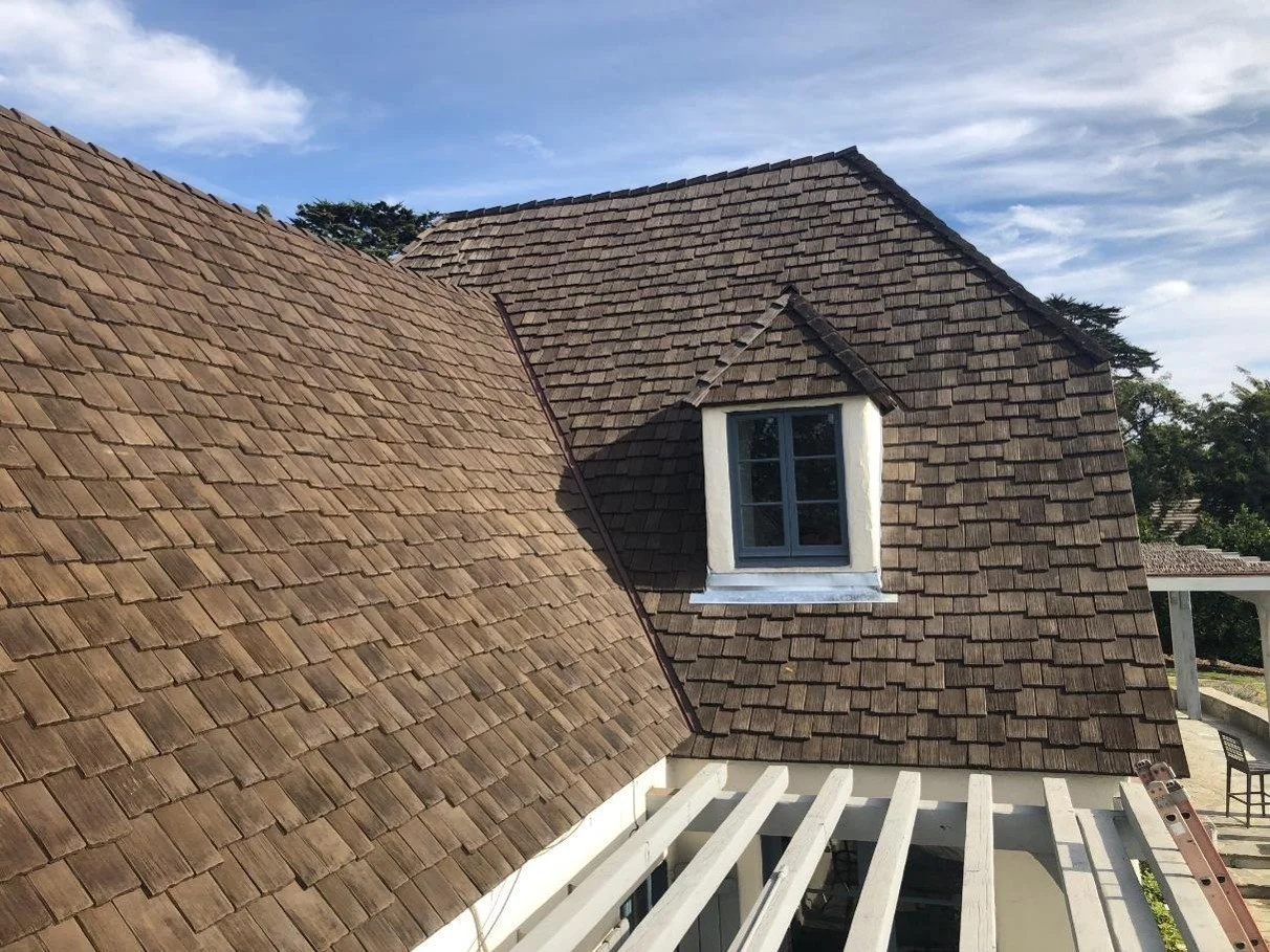An image of a CEDUR roof replacement on a southern California house.