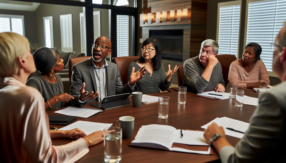 homeowners association table discussion
