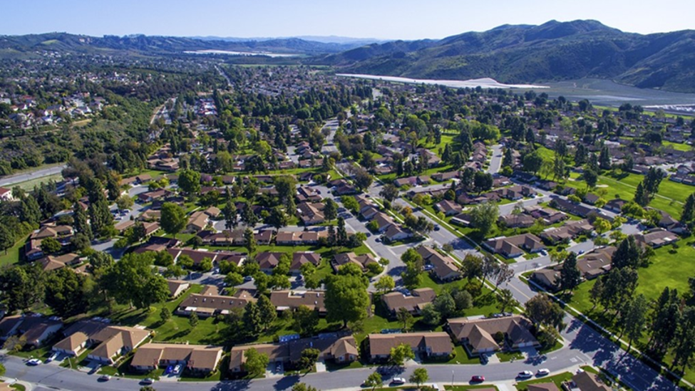 aerial drone picture of a homeowners assocation