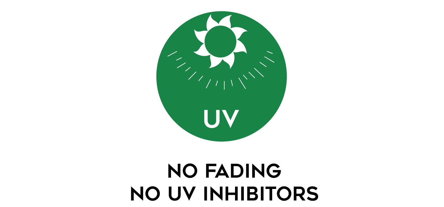 CEDUR works in partnership with the suns UV rays and does not use UV inhibitors or UV stabilizers on the product surface. This means no color fading or product discoloration over time.