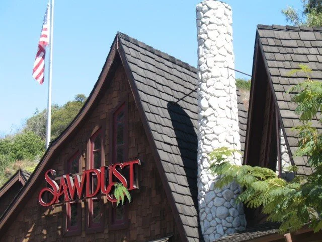 Composite synthetic roofing shakes in Laguna Beach, California.