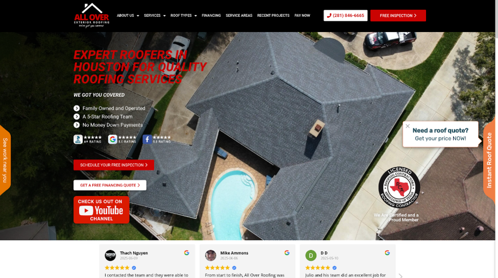 All Over Exterior Roofing